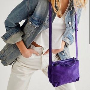 NWOT Free People Suede Cody Crossbody Bag